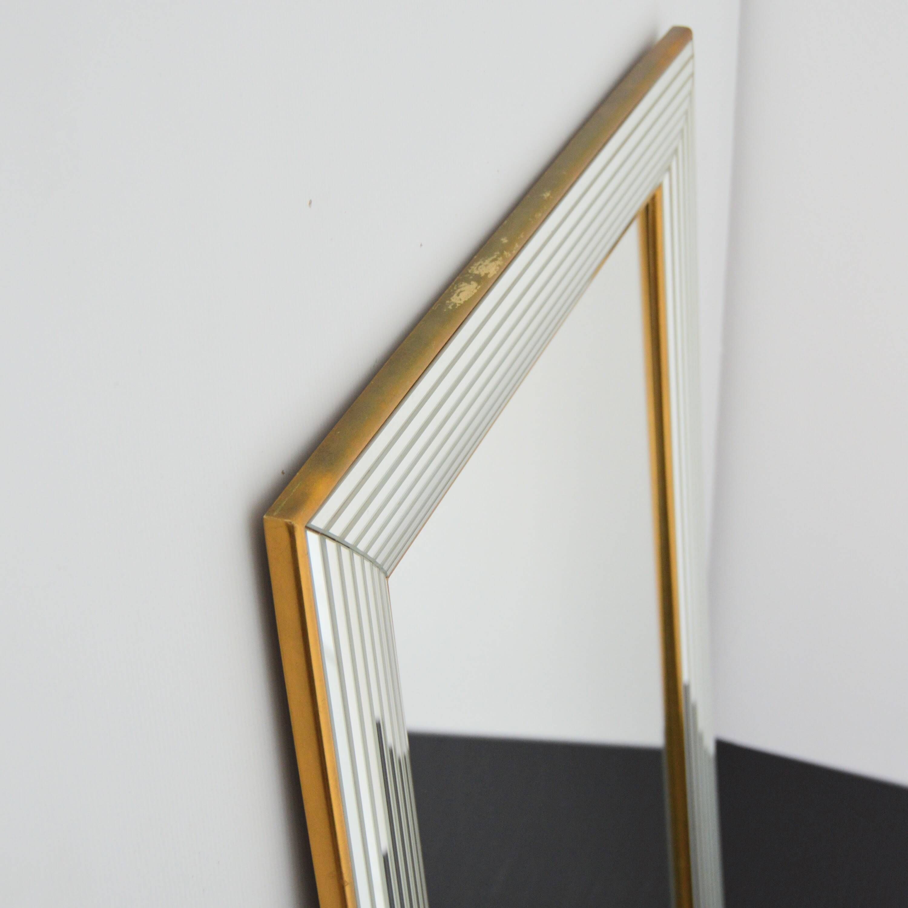 Deknudt Hollywood Regency Belgium Vintage 1970s Wall Mirror