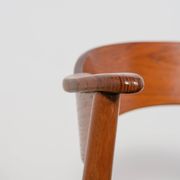 Chaises en teck danoises du milieu du siècle de Korup Stolefabrik, Danemark, 1960.