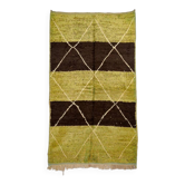 Tapis bas noué main aux tons terre vibrants d'Anzal | 152 x 264 cm