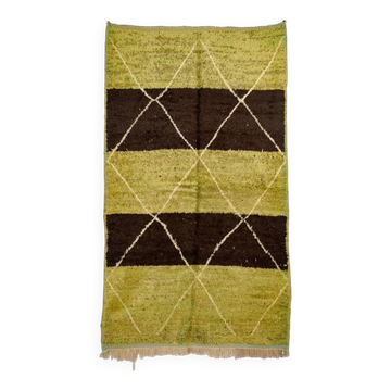 Tapis bas noué main aux tons terre vibrants d'Anzal | 152 x 264 cm
