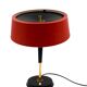Oscar Torlasco, Mid-Century red table lamp, Lumi, Italy 1954