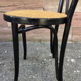 4 Viennese chairs curved wood Tuna blackened wood