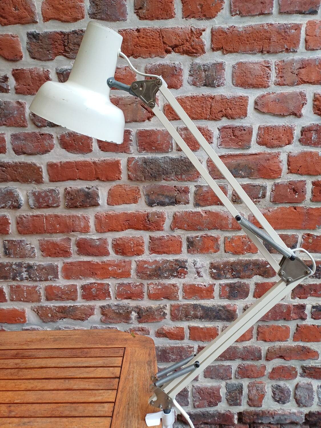 White DDR 70's architect lamp