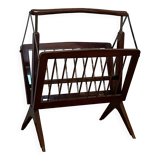 Vintage folding magazine rack Italian design 1960