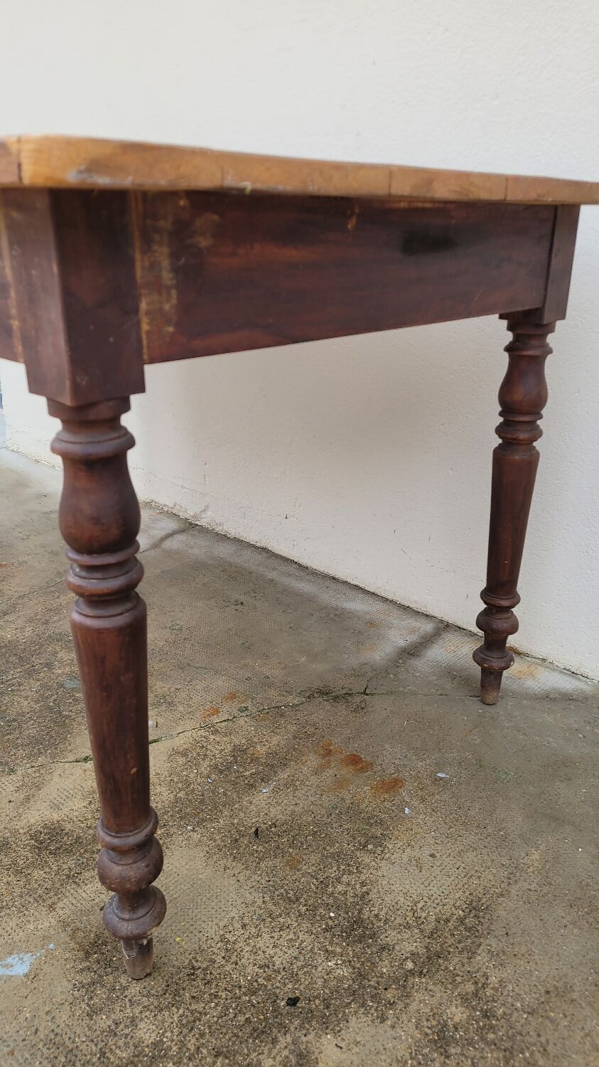Antique Louis Philippe style farmhouse bistro table