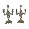 Pair of candlesticks art nouveau