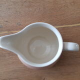 Pink and white creamer , Villeroy and Boch , milk jug , vintage French