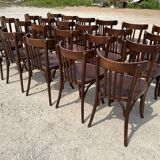 Set of 17 bistro chairs with bars
