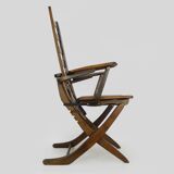 Beech armchair, deckchair by Triconfort, France 1960