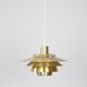 Pair of 2 Danish vintage pendant lamps Dania by Kurt Wiborg