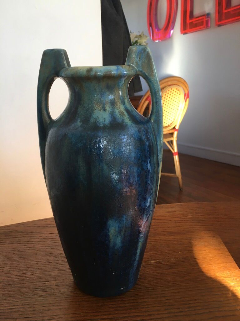 Paire de vases Pierrefonds Art Déco
