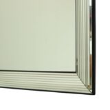 Vintage silver Deknudt mirror in Hollywood Regency style, 107 cm