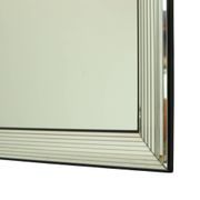 Vintage silver Deknudt mirror in Hollywood Regency style, 107 cm