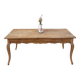 Table de ferme courbée style provençal bois brut