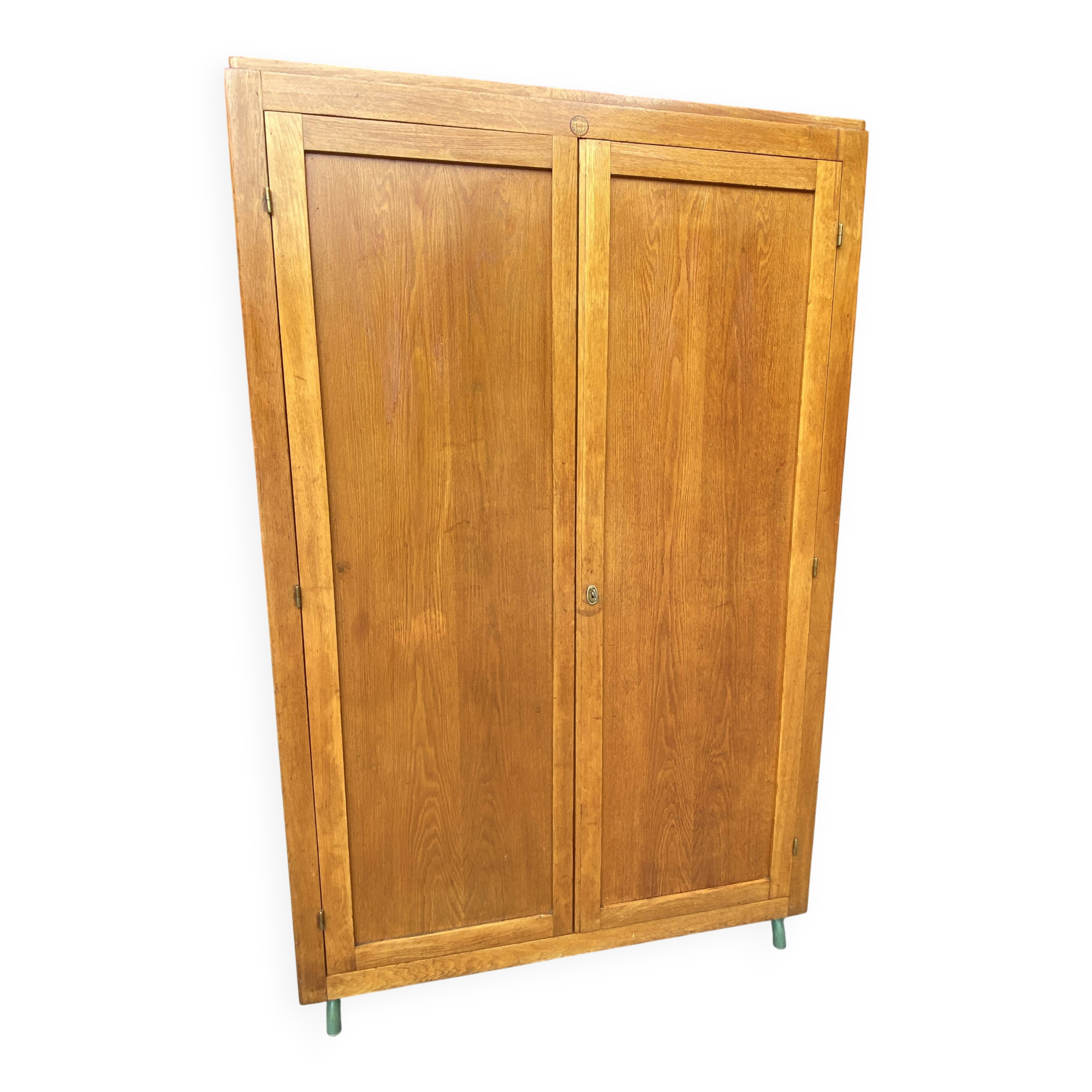 Mid Century vintage school wardrobe, Mullca Delagrave Scandinavian style, 1960s