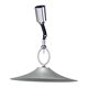 Helestra pendant lamp, Germany, 1970s | Chrome and frosted glass | Vintage