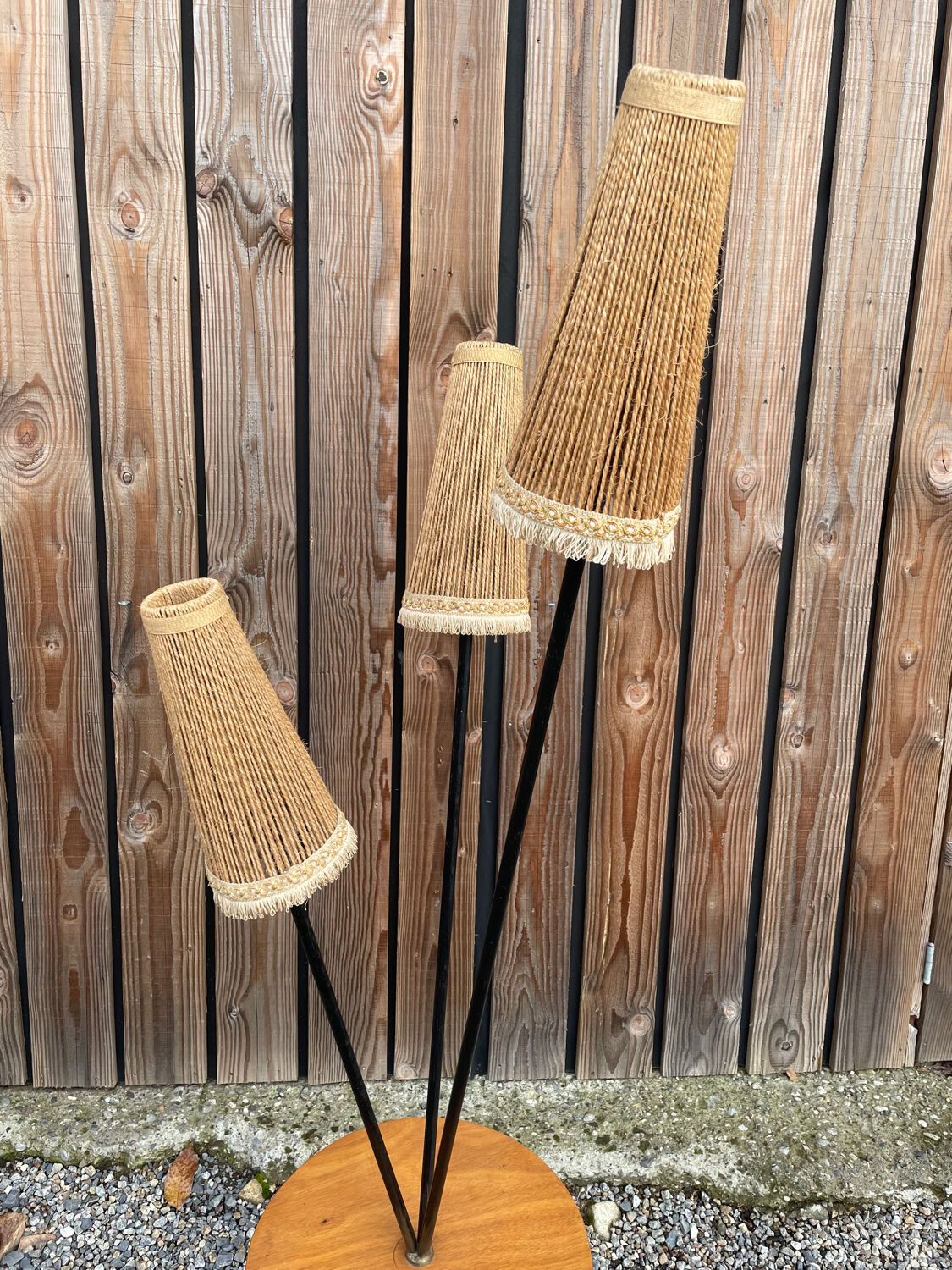 Lampadaire à 3 feux, France 1960-70