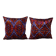 Set of 2 vintage Turkish cushion covers 51x51 cm