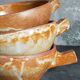 Three vintage marais sandstone bowls
