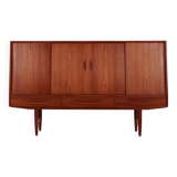 Teak highboard, Danish design, 1970s, production: Denmark