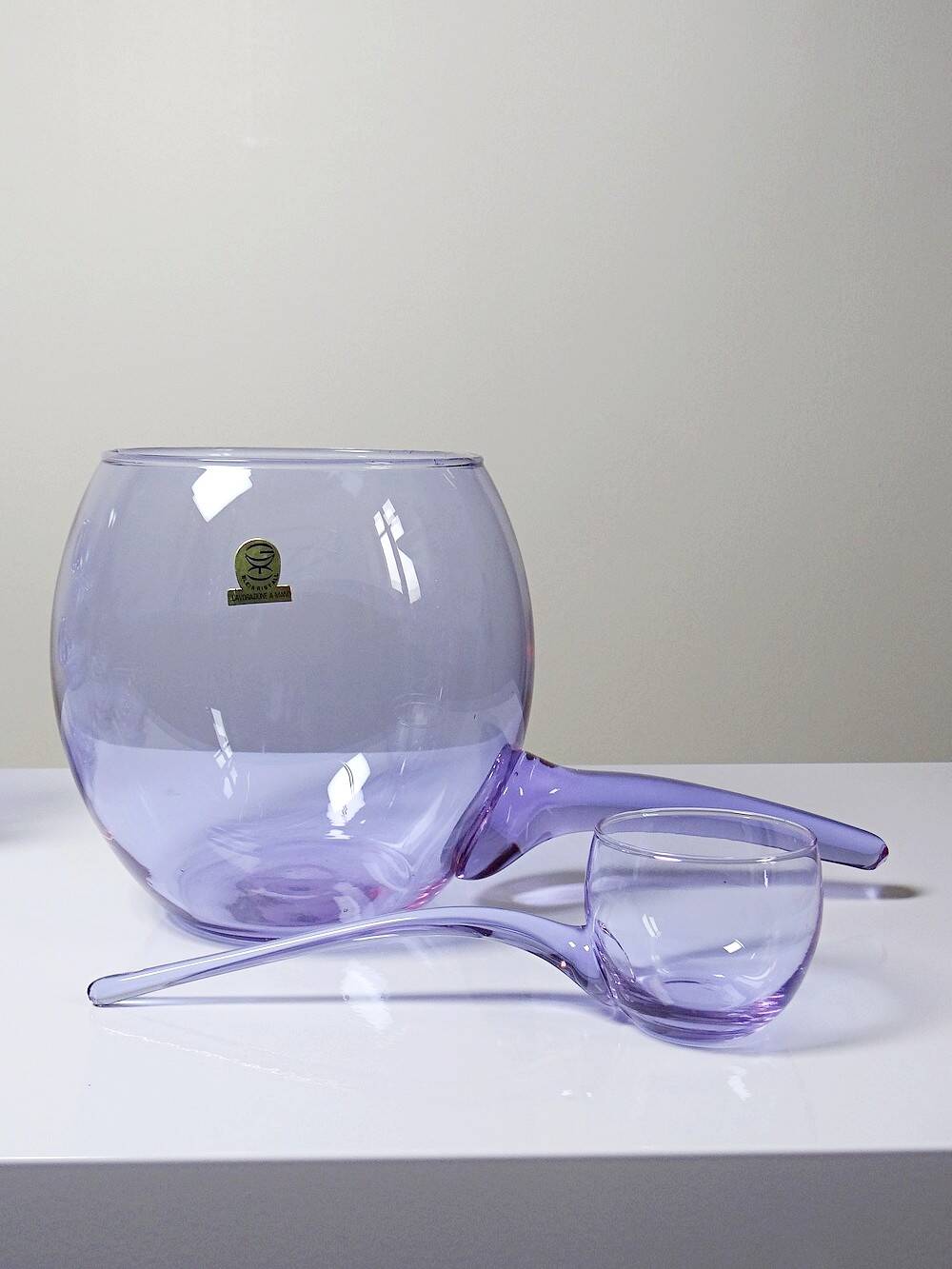 Vintage 70s Alexandrite Crystal "Bleikristall" Sangria/Punch Set