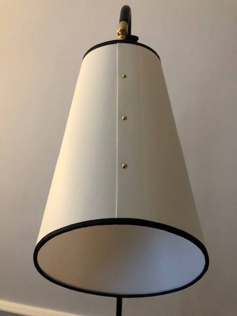 Tablet floor lamp and magazine holder 1960