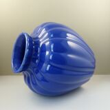 Blue ceramic vase