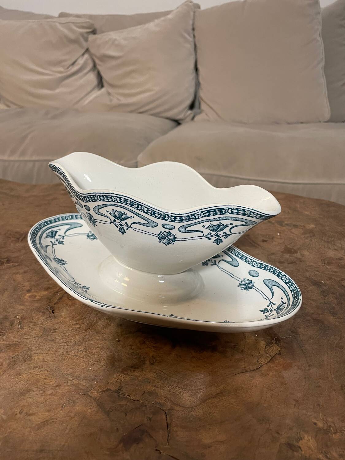 Saucière vintage St Amand modèle Mogador