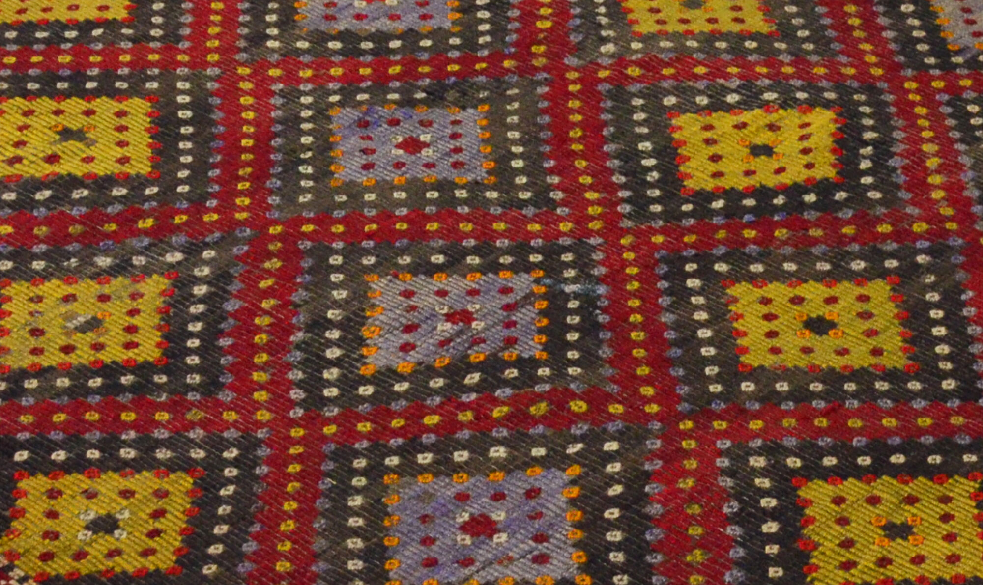 Anatolian handmade kilim rug 272 cm x 191 cm