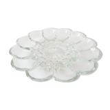 Flower glass presentation plates