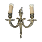 Rocaille style bronze wall lamp