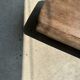 Asian solid wood quadripod brutalist coffee table H30 L81 l42