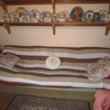 Wool bed throw
