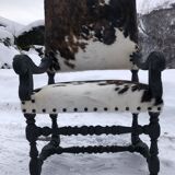 Fauteuil en peau de vache