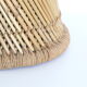 Tabouret en rotin et corde vintage 1950