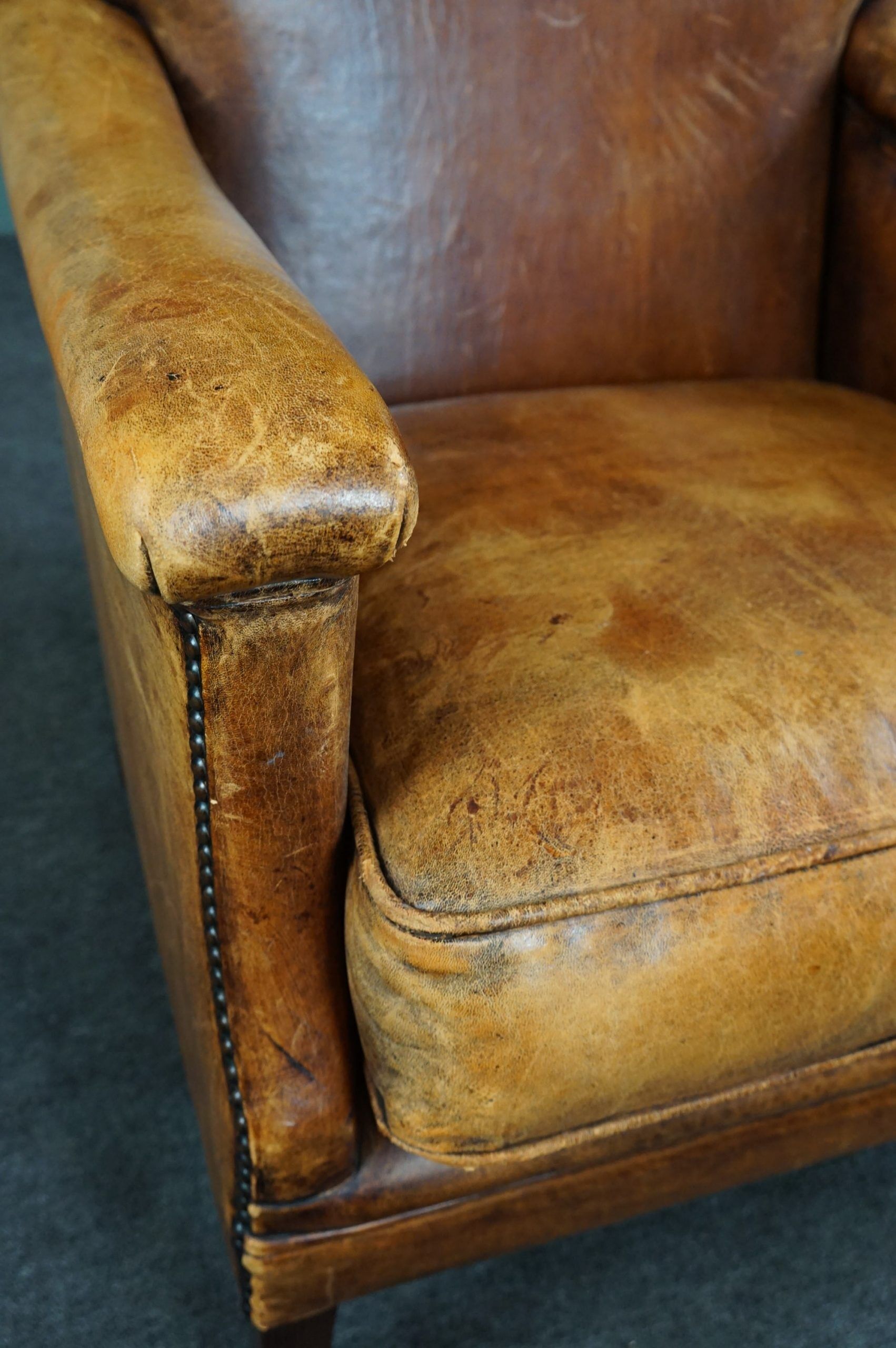 Sheepskin armchair
