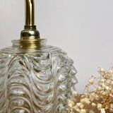 Vintage moulded glass globe applique