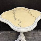 Guéridon, small painted wooden side table