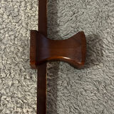 Art deco wooden wall coat rack