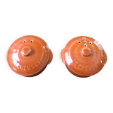 Le Creuset salt and pepper shakers