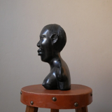 Bust of a woman in ebony African Art