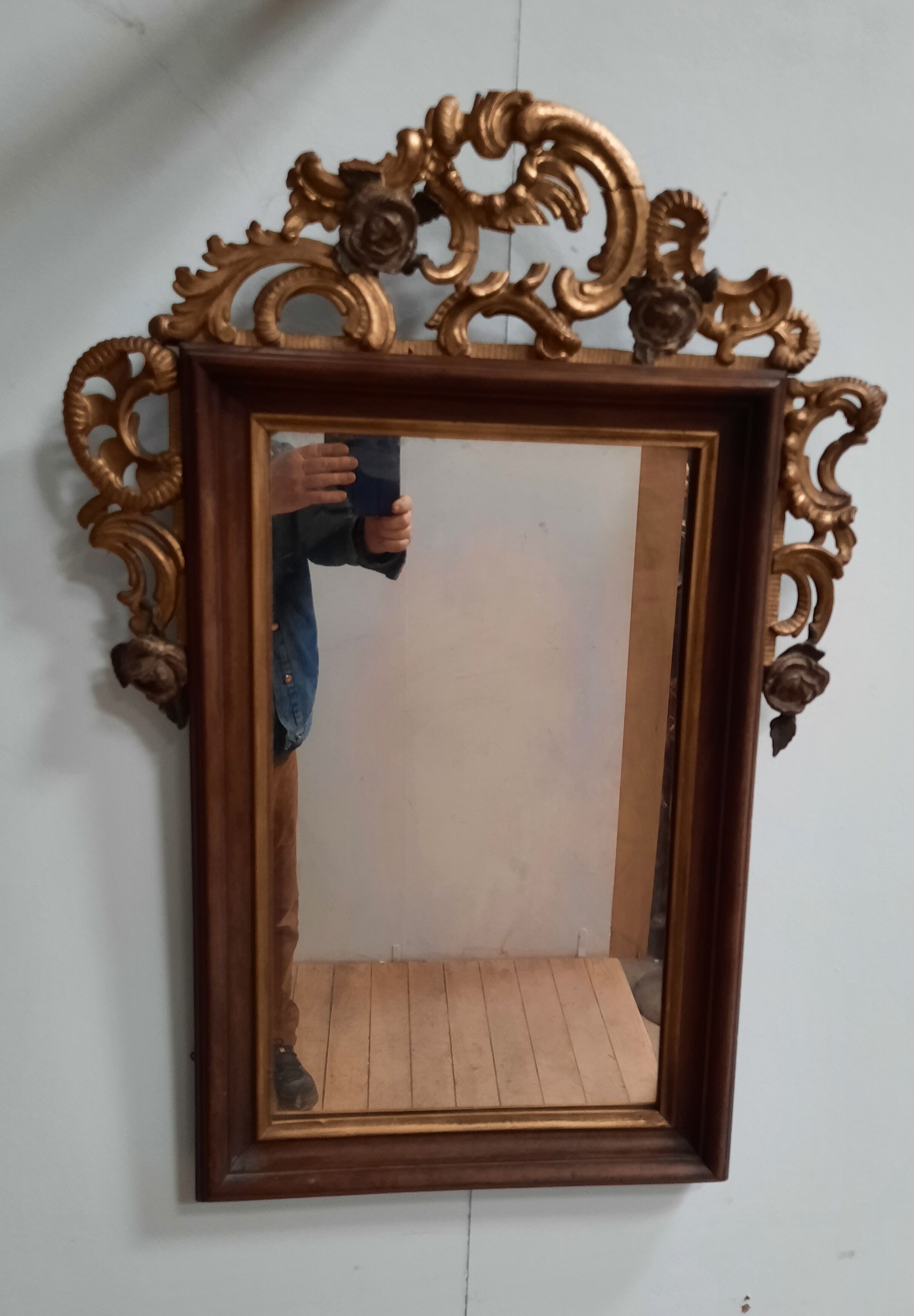 Mirror wooden frame