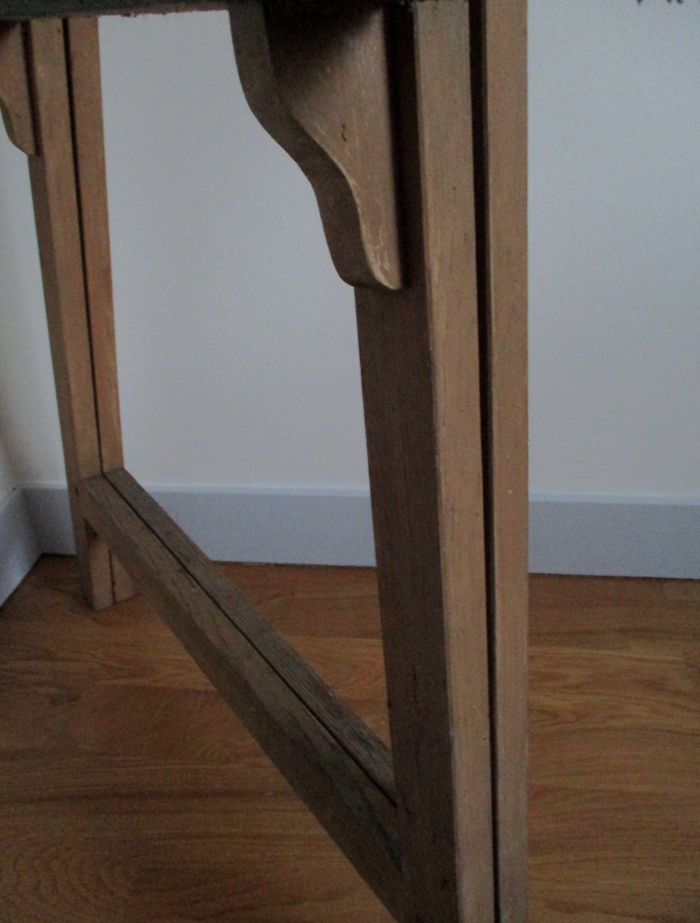 Old wooden school board, folding.