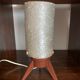 Scandinavian style tripod table lamp in teak by Arlus circa 50's/ 60