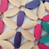 Colored wooden bead trivia