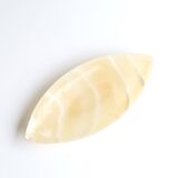 Empty pocket in alabaster, carved stone, 70s