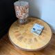 rare table basse ''ronde'' Vallauris par Raymonde Leduc.
