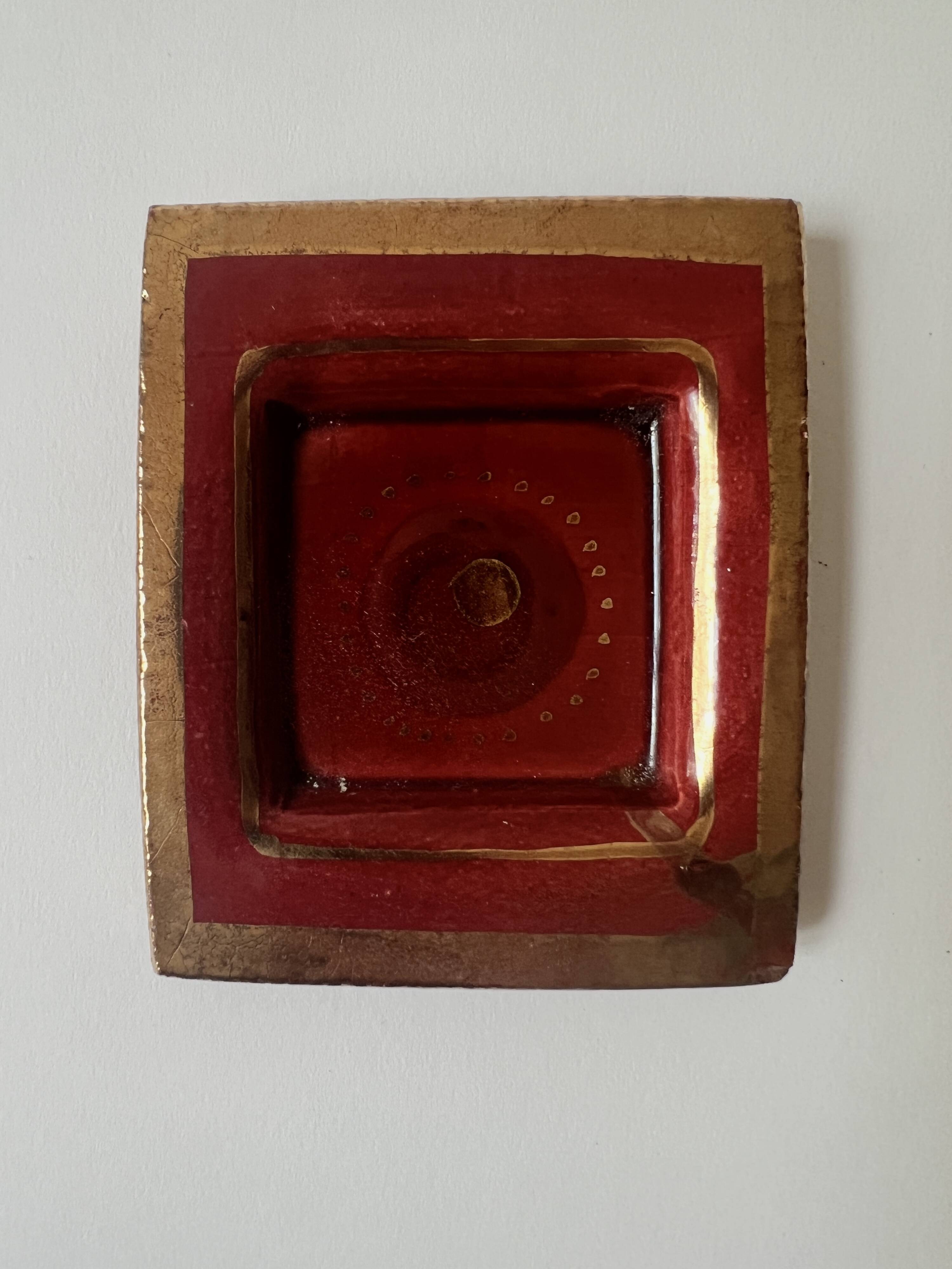 Enameled ceramic pocket emptier attributed to Georges Pelletier, France 1970