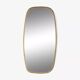 Rearview mirror and free form from the 50s - 60s on gold frame