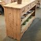 Open buffet in fir wood